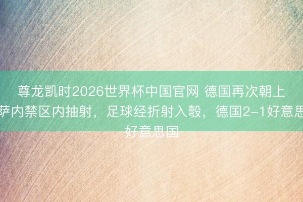 尊龙凯时2026世界杯中国官网 德国再次朝上！萨内禁区内抽射，足球经折射入彀，德国2-1好意思国
