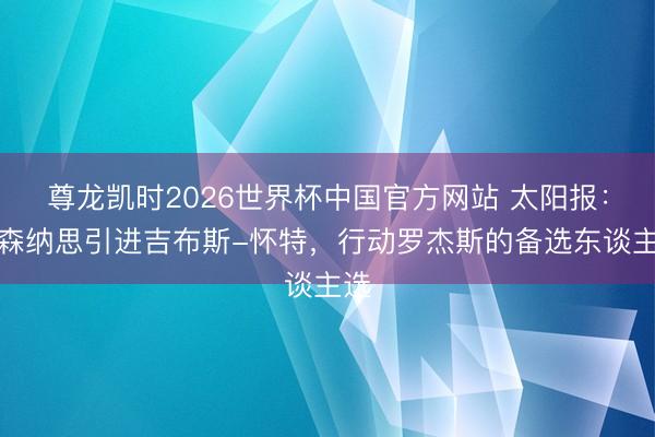尊龙凯时2026世界杯中国官方网站 太阳报：阿森纳思引进吉布斯-怀特，行动罗杰斯的备选东谈主选