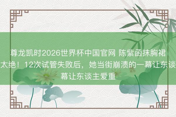尊龙凯时2026世界杯中国官网 陈紫函抹胸裙下肉体太绝！12次试管失败后，她当街崩溃的一幕让东谈主爱重