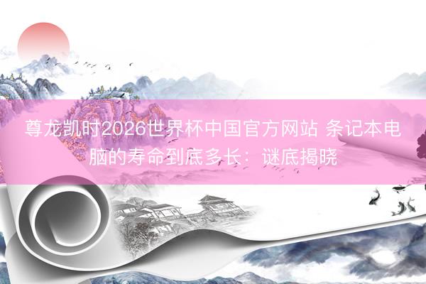 尊龙凯时2026世界杯中国官方网站 条记本电脑的寿命到底多长：谜底揭晓